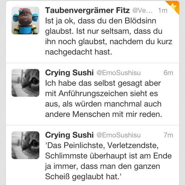 Der @Vergraemer ist gemein zu mir :(