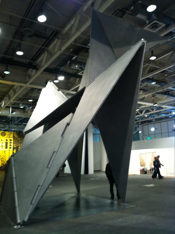 OnFairYC's tweet photo. Loving this work by Brazilian artist Lygia Clarke, "Fantastic Architecture" @ArtBasel #space #rythm #artfair http://t.co/w5Y6lXsoEW