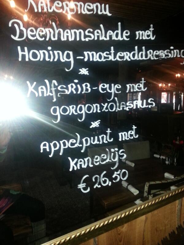 Het nieuwe Katermenu