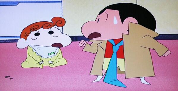 クレヨンしんちゃん 画像でみる on twitter みさえ ふふふ いろんなとこからはみ出しデカもおしまいのよーね しんのすけ 逃げるぞ おむつからうんちはみ出しデカ http t co g2bjt9zban