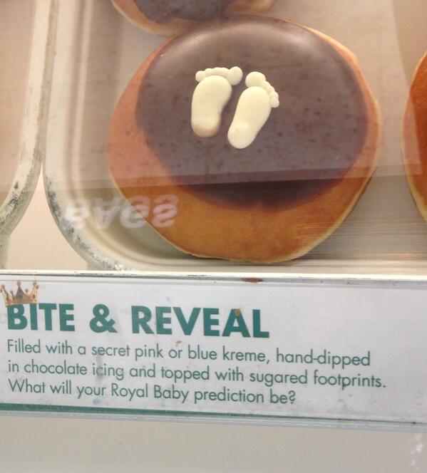 mrdaveturner's tweet image. The ancient art of predicting the future of the monarchy through the awesome power of doughnuts. Wait. What?