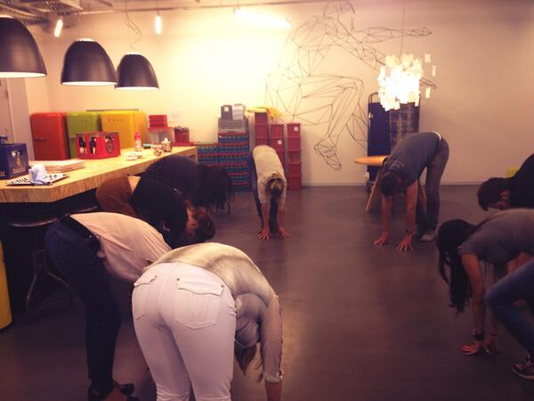 Some Yoga energizer before the big day. #wwdmuc is up tomorrow. You can watch it live wayra.tv 9:30 am