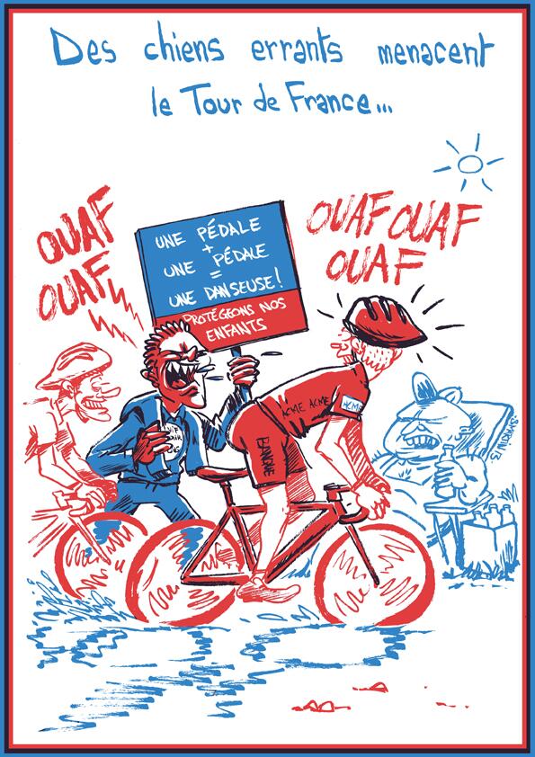 ATTENTION, chiens errants menacent le #TourdeFrance ! Adoptez ces bêtes pleines d'amours ici facebook.com/LeTourdeFrance…