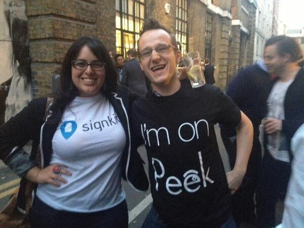 _GetPeek's tweet photo. Kamil Przeorski @przeor - Software Engineer &amp; PHP developer got his Peek on last week @SiliconDrinkabt‎. http://t.co/y003UgK7JN