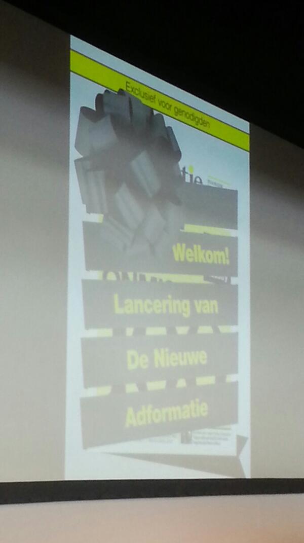 lancering van de nieuwe Adformatie #marcom13