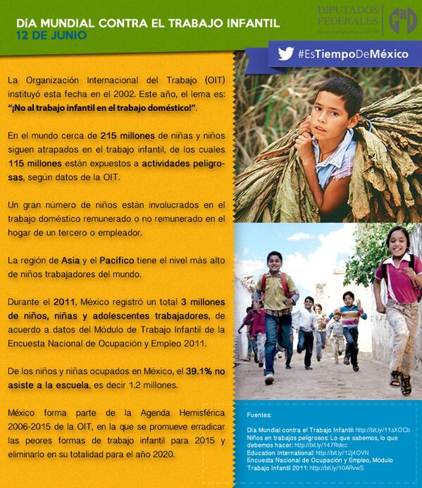 PoliticaCTMmx's tweet photo. Trabajemos en contra del trabajo infantil! #noaltrabajoinfantil #CTM @CTM_MX @CTM_GSocial #CamaradeDiputados http://t.co/2DRMRQZuVs