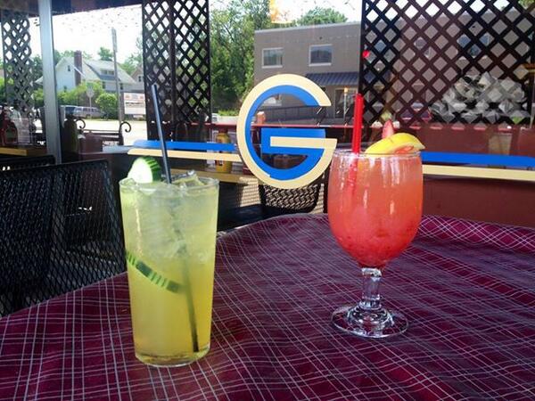 Goldbergs's tweet photo. Kill the heat out on our patio with one of our cool summer specialty drinks. http://t.co/YV8w5hNQHF