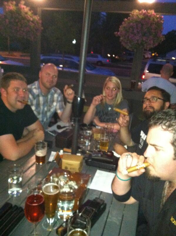 cigaraddict's tweet photo. @cigArmando @CasaFuenteLV @mayorofoldtown hanging at The Mayor enjoying 2009 Opus X A and live music with friends http://t.co/QPnCzQo831