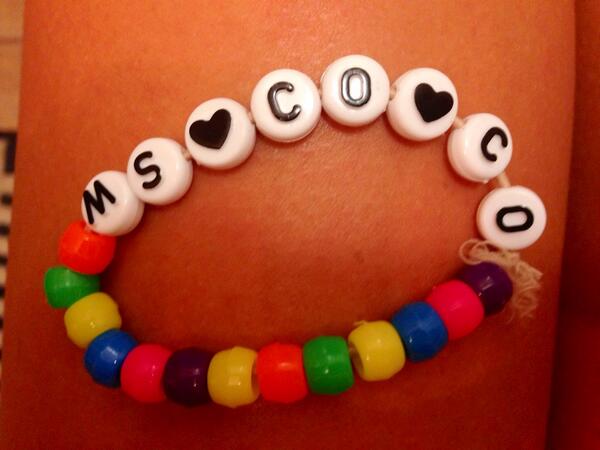 MySassSparkles's tweet image. My new bracelet from one of my 4 year olds. #mscoco