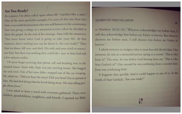 TruthToLiveBy's tweet photo. Are you ready? (Crazy Love by Francis Chan) http://t.co/XBDaep66CZ