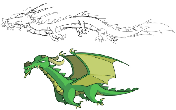 LabuGames's tweet image. G&amp;amp;D TD fun fact No.5: We wanted chinese (not western) dragon but, animating serpent like creature is complicated.