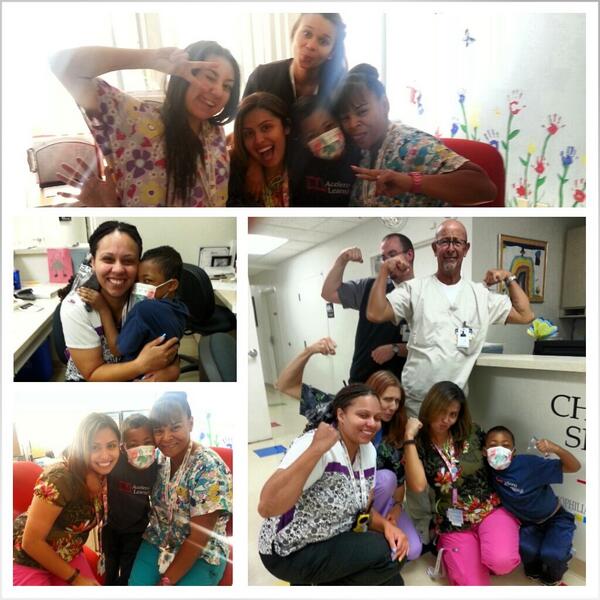 _Bro_Hamm_'s tweet photo. Taylor loves the staff at the clinic! Click my bio link to help him with his treatment! #LordPleaseHealTaylor #Cancer http://t.co/fISa29wX4B