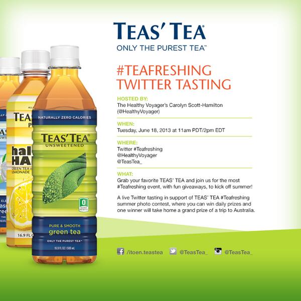 @ThePurrfectCup Join our #TwitterTasting hosted by @HealthyVoyager June18 11amPDT/2pmEDT #TEAFRESHING See you there?!