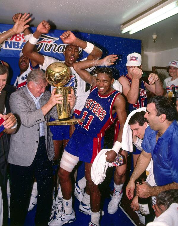 On this day in 1989: The Detroit Pistons win their first championship