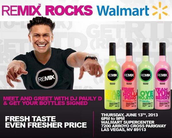 Vegas Meet Me Tonight At 6pm <a href="/Walmart/">Walmart</a> !!!!!! <a href="/REMIX_Cocktails/">REMIX Cocktails</a> Get There Early !!! @HOT975vegas