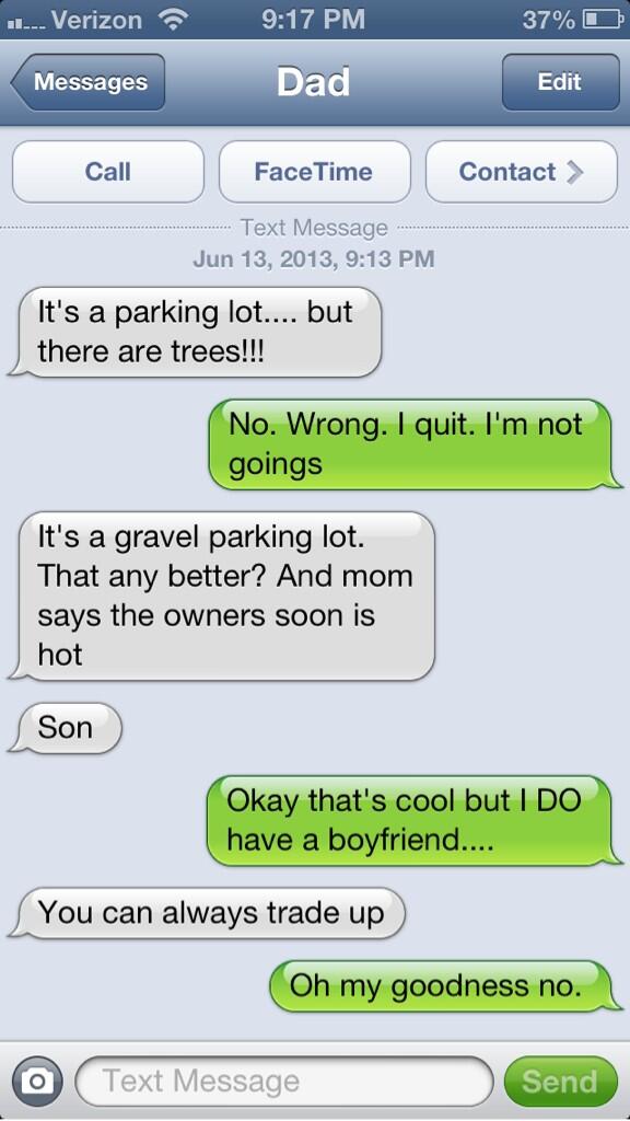 katymarie1106's tweet image. "You can always trade up" #supportivefather #campgroundprobs