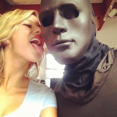 I licked a #ninja ... What have YOU done today?! #mma #playboy  @blackbelttv http://t.co/wvDYRMJDzZ