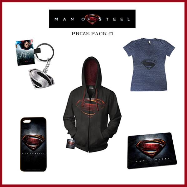 BatmanvSuperman's tweet image. RT for a chance to win a #ManofSteel prize pack! Official rules: bit.ly/11zaIei
