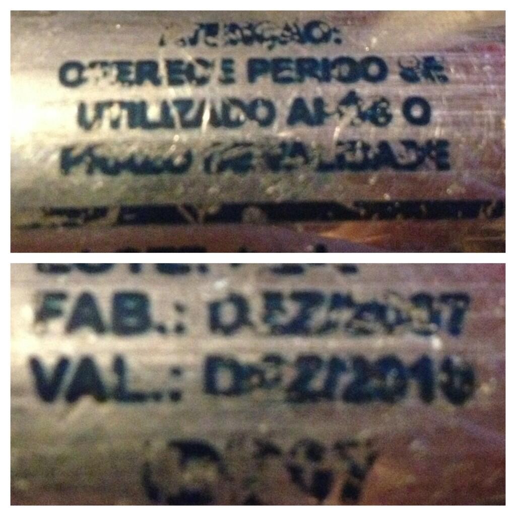 Oferece perigo se utilizado após o prazo de validade. Validade DEZ/2010 Oferece perigo se utilizado após o prazo de validade. Validade DEZ/2010
