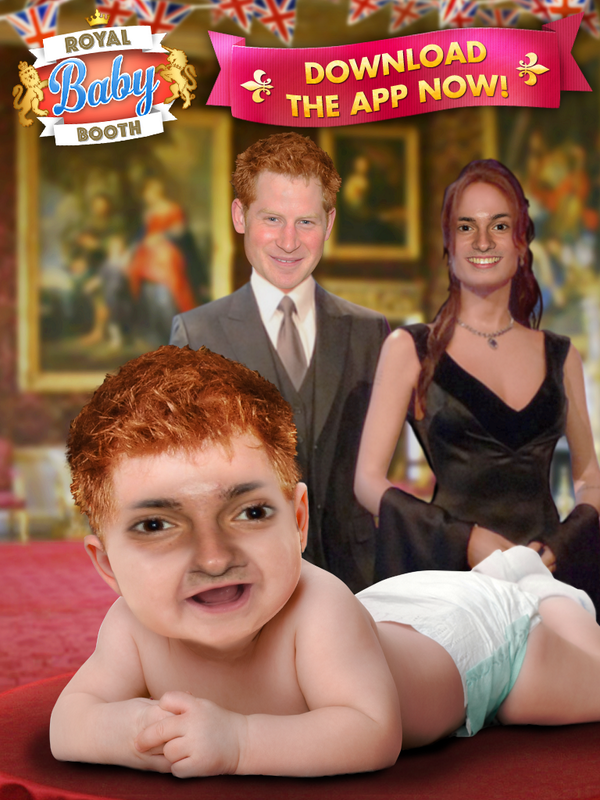 GoldRushTV's tweet photo. Check out my Royal Baby! Created with the Royal Baby Booth App. Download here http://t.co/5YkckCGalO http://t.co/3QvqIb4HFz