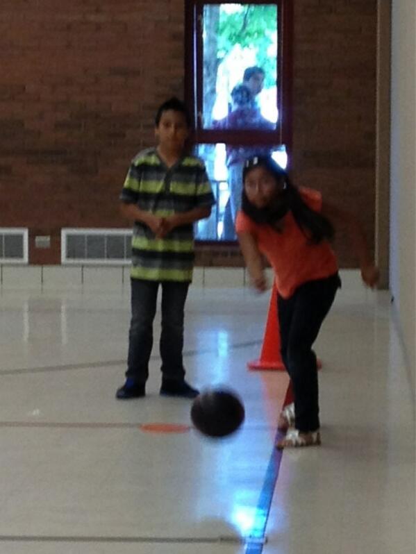 MonroeElem1's tweet photo. Coach C preps Math and Science Academy students for bowling activity - Awesome!!! http://t.co/ymxRcK4qxG