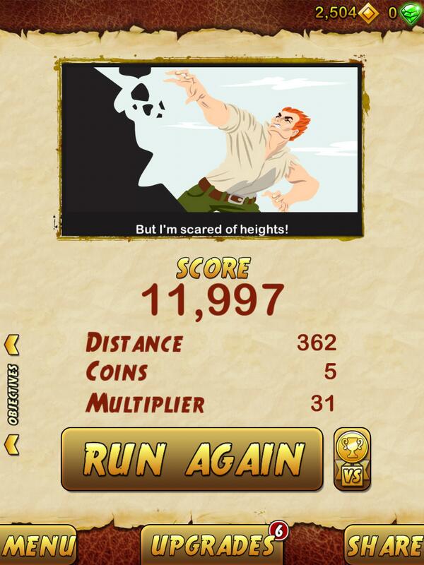 OLAPEJU4's tweet photo. I got 11997 points while escaping from a Giant Demon Monkey. Beat that! http://t.co/z4bF02Ijwo http://t.co/oh1bofi9Qw