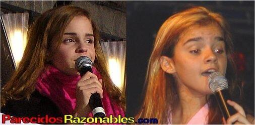 SonParecidos's tweet photo. Emma Watson ( harry potter )  y Melody http://t.co/G5YZAPXqR1