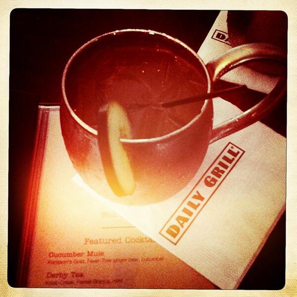Check us out at the <a href="/DailyGrill/">Daily Grill</a> near you! Visit any of their 19 locations for our Cucumber Mule or Martini!