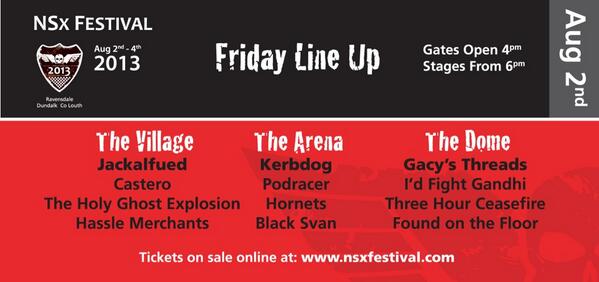 Fri line up released for festival with #kerbdog headlining the main stage + <a href="/podracerband/">PODRACER</a> <a href="/GacysThreads/">Gacys Threads</a> <a href="/jackalfeud/">Jackalfeud</a>