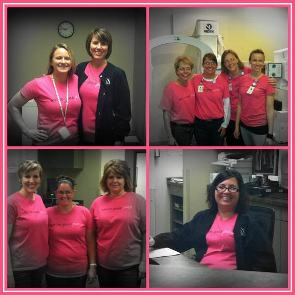 ORAOrthopedics's tweet image. We’ve gone pink– again! Employees were able to wear their t-shirts today! #nevergiveup #havingfunwhileworking