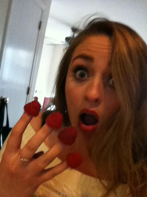 I'm a three year old #raspberryfingers
