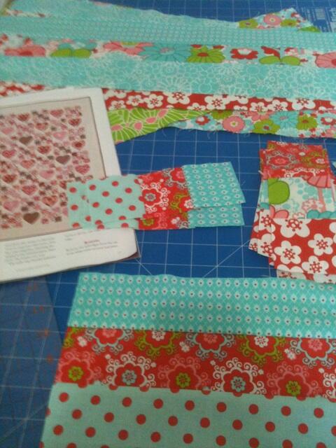 VickilCameron61's tweet photo. My latest quilting project - it will make a gorgeous quilt for a special little girl. (this one will for sale) http://t.co/iBOIFFCQBb
