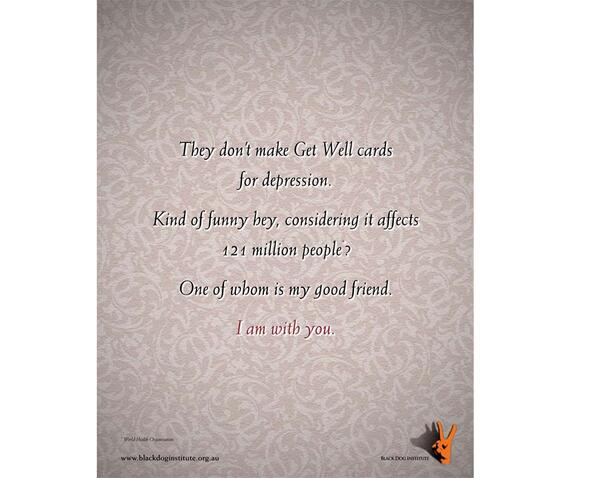 blackdoginst's tweet photo. Help a friend or family member with depression by simply letting them know you are there if they need you http://t.co/S1ExEUWz2B