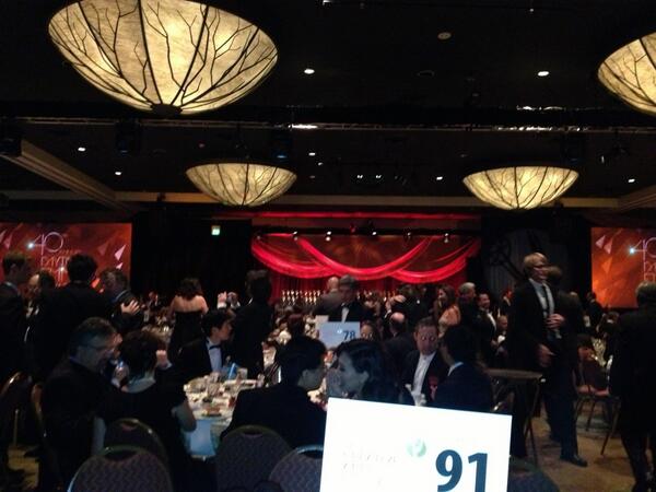 Ok wow.. The daytime Emmys 40th anniversary is SWANK this year! #table91 #HUB