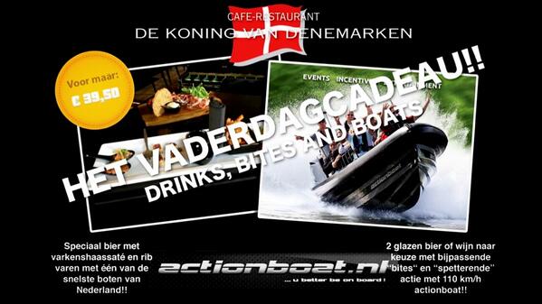 Zie je morgen op de boot!! <a href="/DeKoningRhenen/">DeKoningRhenen</a> <a href="/actionboat/">Action Boat</a> #vaderdagkado