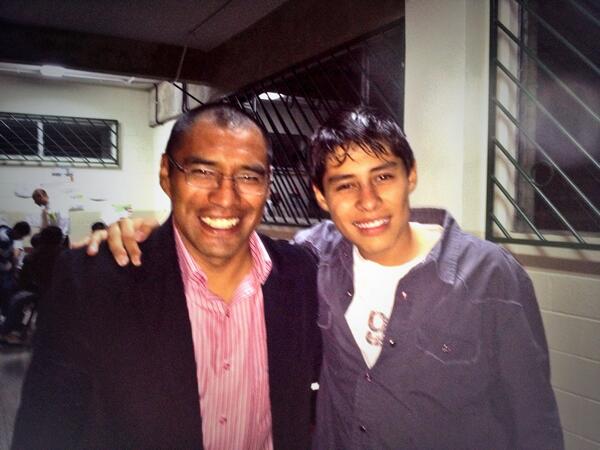 Una cena con mi hijo Juan Carlos, para celebrar el Dia del padre!!