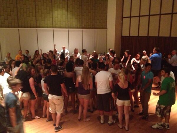 collegesummitwv's tweet image. Dancing the night away after the banquet! #CSWS13