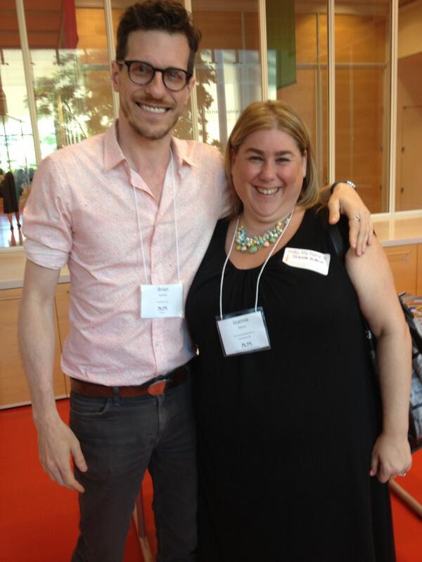 Loved meeting the talented #brianselznick at the ALSC 75 years of Caldecott reception!  #ALA13
