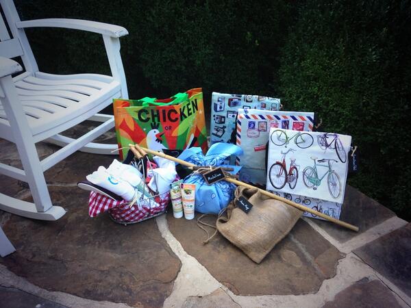 LPCEvents's tweet image. A few of the gifts for the guests this past week.