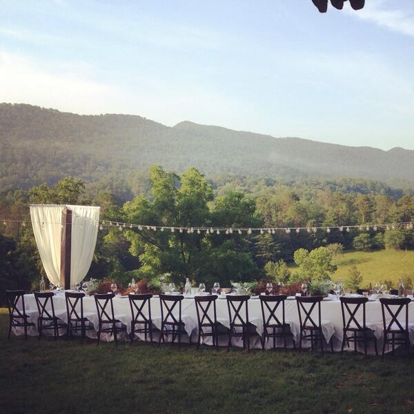 LPCEvents's tweet image. Last night's dinner at Blackberry Farm