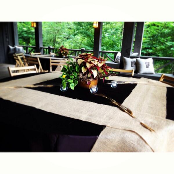 LPCEvents's tweet image. Table setting from Tuesday's dinner.