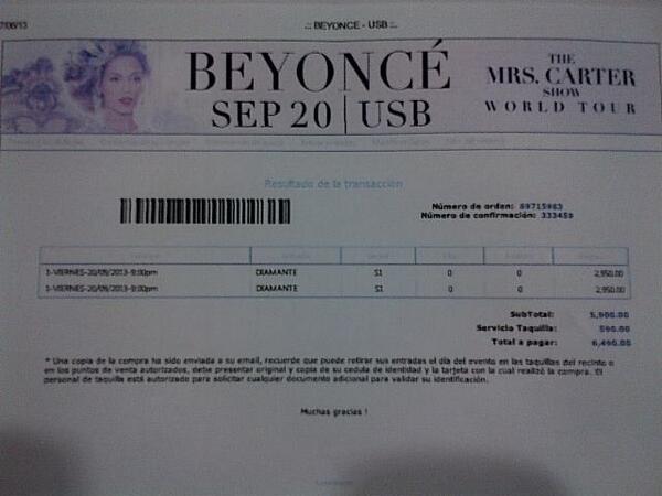 Beyonce<3 » Contando los dias -84DiasPa “The Mrs. Carter Show World Tour” Diamante TeVereBeyonceTeVere