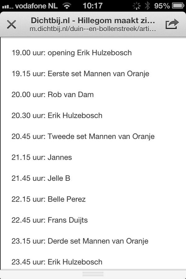 De line-up #smartlappen