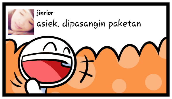 cheownsa's tweet photo. asiek. dipasangin paketan  #feelon http://t.co/hds9z1XAyx