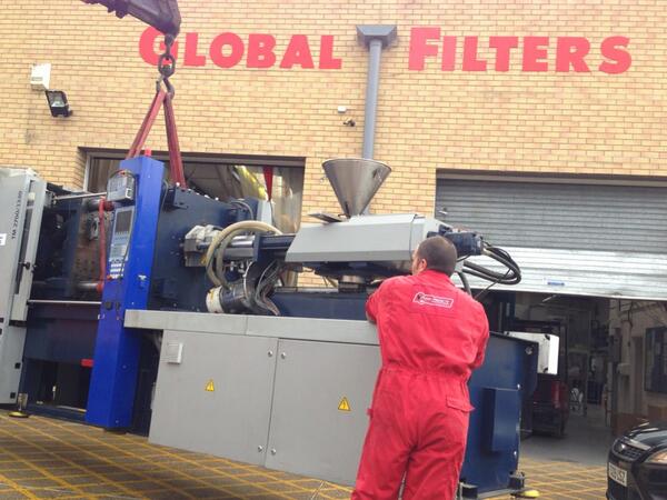 Thanks to Flegg our latest injection moulding machine is in its new home in the UK fleggtransport.co.uk