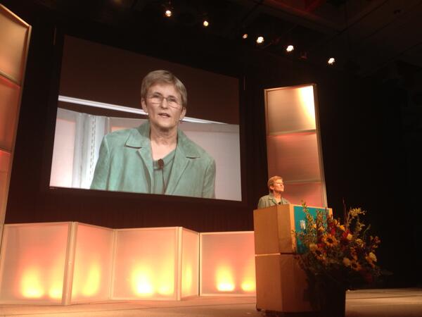 APTAnext's tweet image. Kornelia Kulig, PT, PhD, FAPTA, FAAOMPT, delivers the 18th #Maley Lecture at #APTA2013.