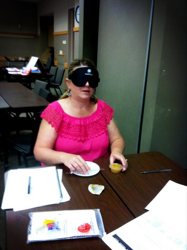#BTH2013 putting ourselves in "shoes" of our students who r blind helps our teaching practices