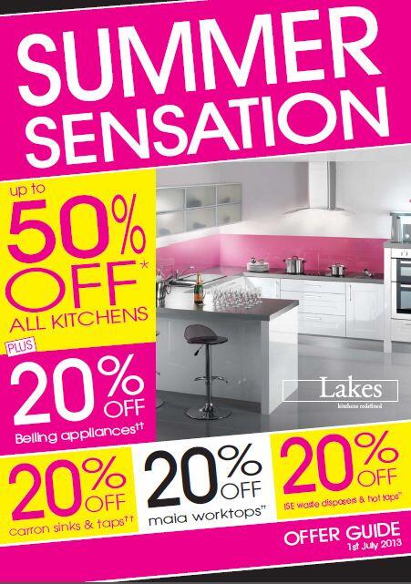 OfficialMarkTwo's tweet image. Our Lakes Kitchen Summer Sensation start July 1st, with up to 50% off all kitchens and 20% off brands like Belling