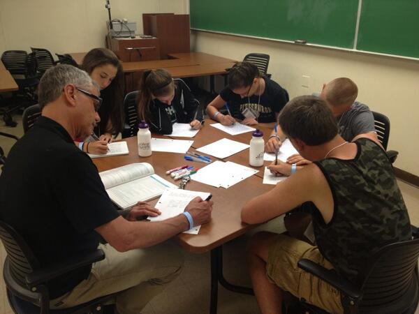 collegesummitwv's tweet image. Writing sessions! #CSWS13