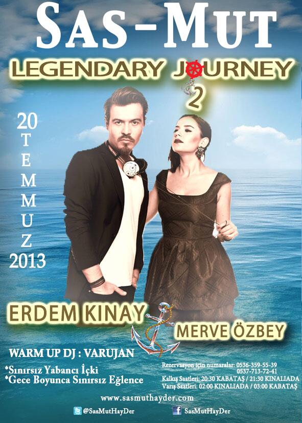 SasMutHayDer's tweet photo. LEGENDARY JOURNEY 2 with ERDEM KINAY feat MERVE ÖZBEY!!! 
20 TEMMUZ https://t.co/vkkXZV8Tuw @erdemkinay @mervezby http://t.co/iHf5Q9UPgL